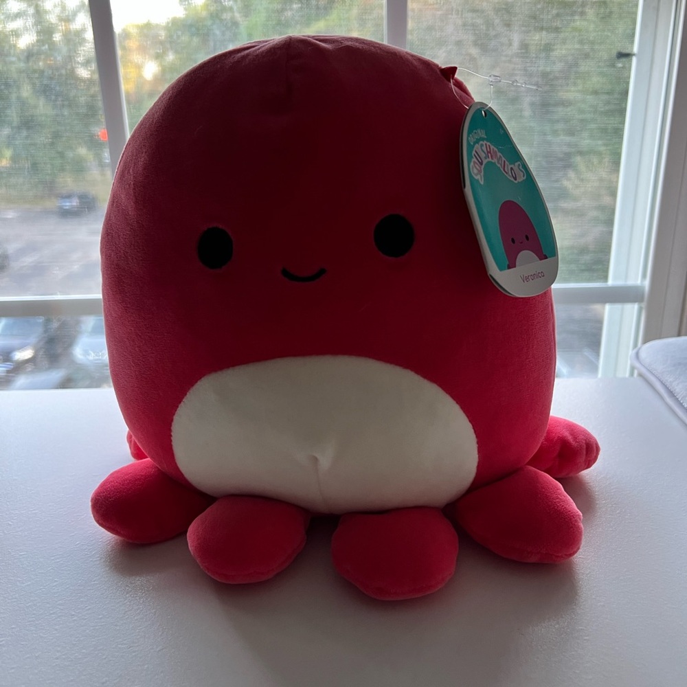 Squishmallows 8” NWT Pink Octopus Veronica Plush Toy Stuffed Animal Kids Teens